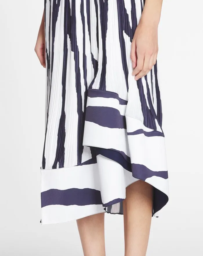Women Lanvin Skirts and Shorts Printed Pleated Midi Skirt Whitejapanese Ink Women Lanvin Skirts and Shorts Printed Pleated Midi Skirt Whitejapanese Ink