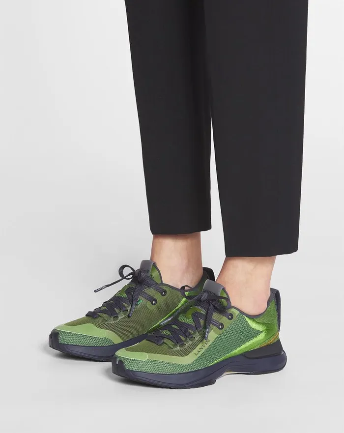 Women Lanvin Sneakers Li Mesh Sneakers Dark Greengreen Women Lanvin Sneakers Li Mesh Sneakers Dark Greengreen