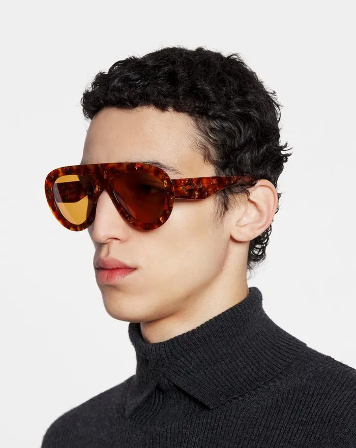 Women Lanvin Sunglasses Aviator Sunglasses Amberturtoise