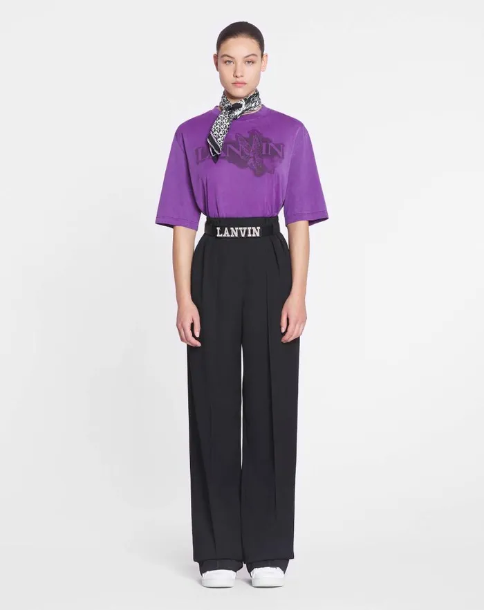 Women Lanvin TShirts and Sweatshirts Lanvin X Future Classic Eagle Print Tshirt Purple Reign Women Lanvin TShirts and Sweatshirts Lanvin X Future Classic Eagle Print Tshirt Purple Reign