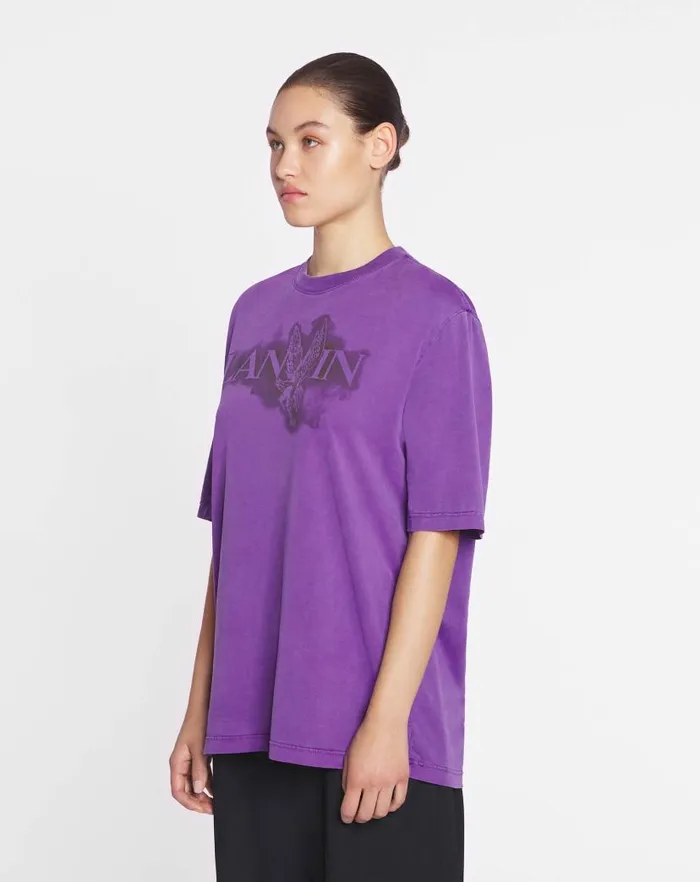 Women Lanvin TShirts and Sweatshirts Lanvin X Future Classic Eagle Print Tshirt Purple Reign Women Lanvin TShirts and Sweatshirts Lanvin X Future Classic Eagle Print Tshirt Purple Reign