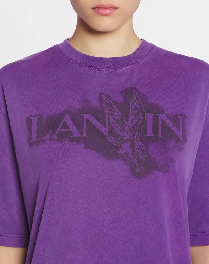 Women Lanvin TShirts and Sweatshirts Lanvin X Future Classic Eagle Print Tshirt Purple Reign Women Lanvin TShirts and Sweatshirts Lanvin X Future Classic Eagle Print Tshirt Purple Reign