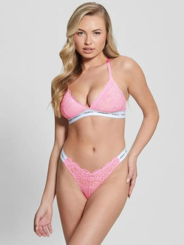 Women Lingerie Marciano Belle Lace Thong Pinky Flower Women Lingerie Marciano Belle Lace Thong Pinky Flower