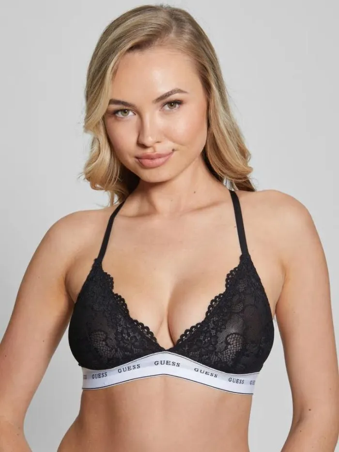Women Lingerie Marciano Belle Lace Triangle Bra Black