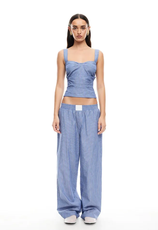 Women Lioness Fashion Bottoms COBAIN PANT Navy Stripe Women Lioness Fashion Bottoms COBAIN PANT Navy Stripe