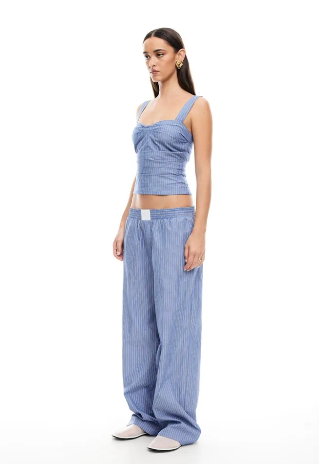 Women Lioness Fashion Bottoms COBAIN PANT Navy Stripe Women Lioness Fashion Bottoms COBAIN PANT Navy Stripe