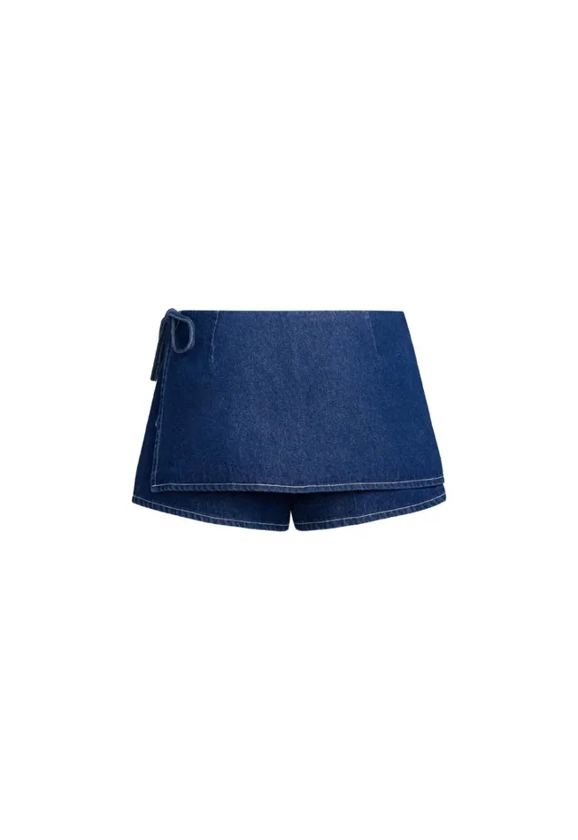 Women Lioness Fashion Denim COUNTRYSIDE SKORT Blue Denim