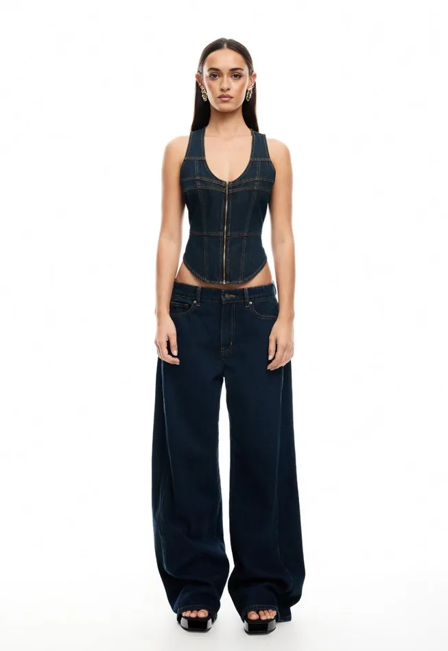 Women Lioness Fashion Denim WESTWOOD TOP Indigo