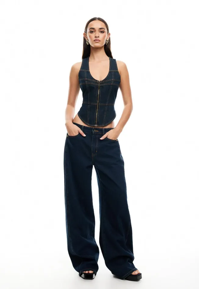 Women Lioness Fashion Denim WESTWOOD TOP Indigo