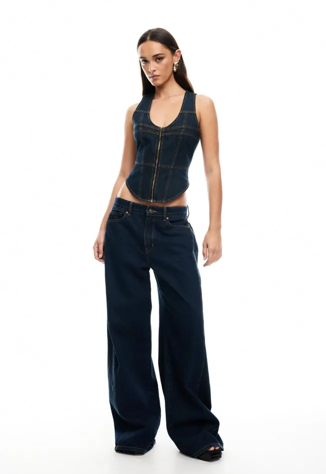 Women Lioness Fashion Denim WESTWOOD TOP Indigo