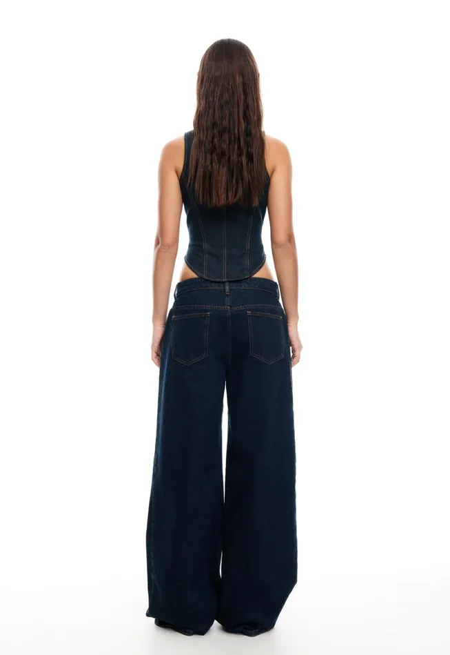 Women Lioness Fashion Denim WESTWOOD TOP Indigo