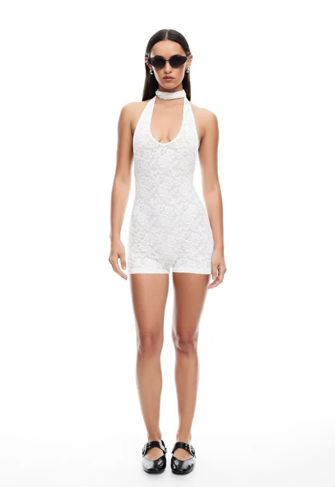 Women Lioness Fashion Dresses ACE ROMPER Porcelain