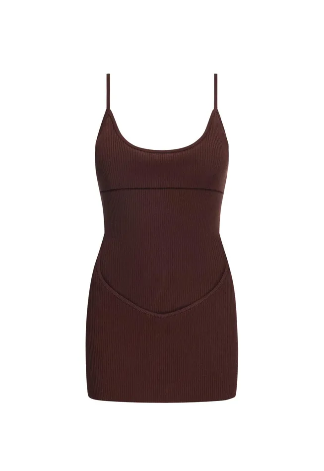 Women Lioness Fashion Dresses BELLA MINI DRESS Chocolate