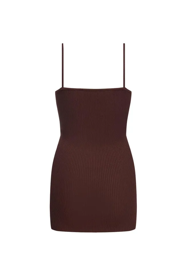 Women Lioness Fashion Dresses BELLA MINI DRESS Chocolate