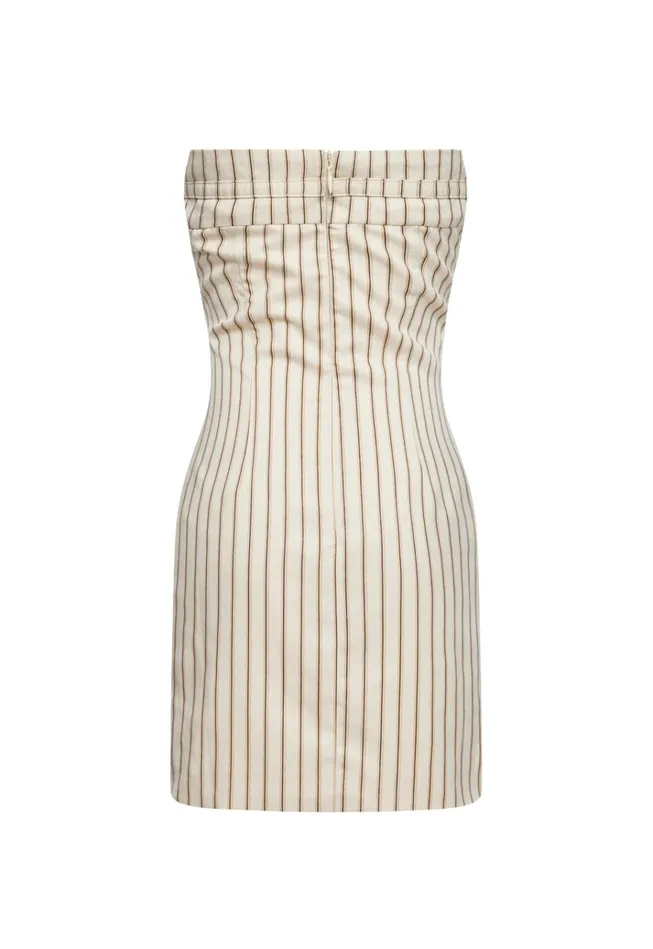 Women Lioness Fashion Dresses CLUB LIONESS MINI DRESS Cream Stripe