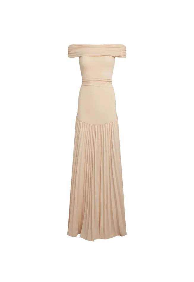 Women Lioness Fashion Dresses FIELD OF DREAMS MAXI Oatmeal
