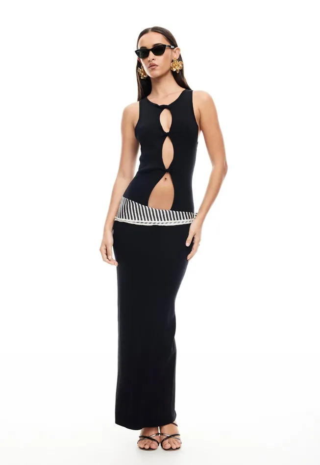 Women Lioness Fashion Dresses HOMECOMING MAXI DRESS Onyx