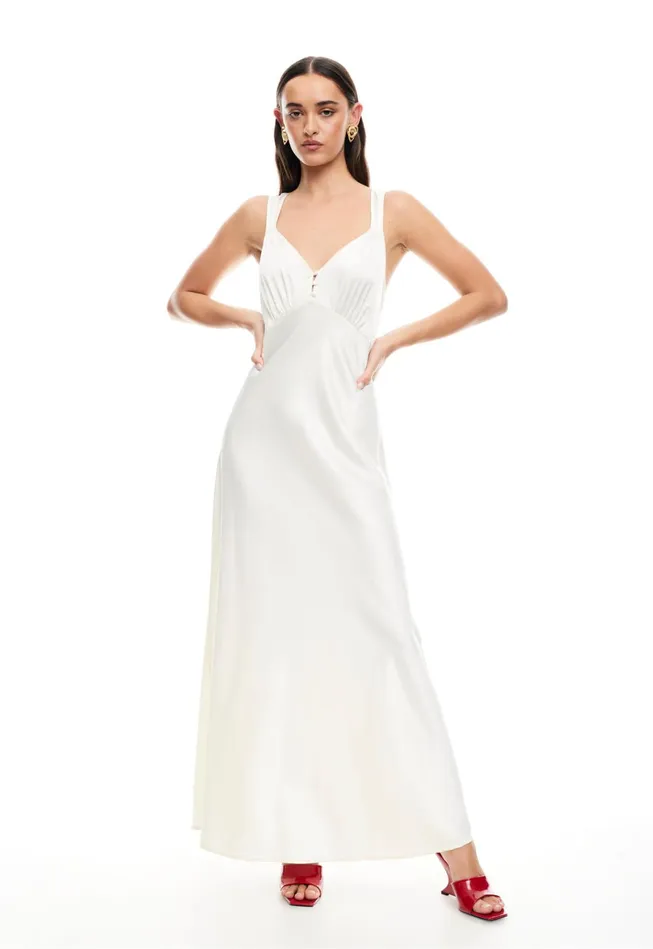 Women Lioness Fashion Dresses PRACTICAL MAGIC MAXI Cornsilk