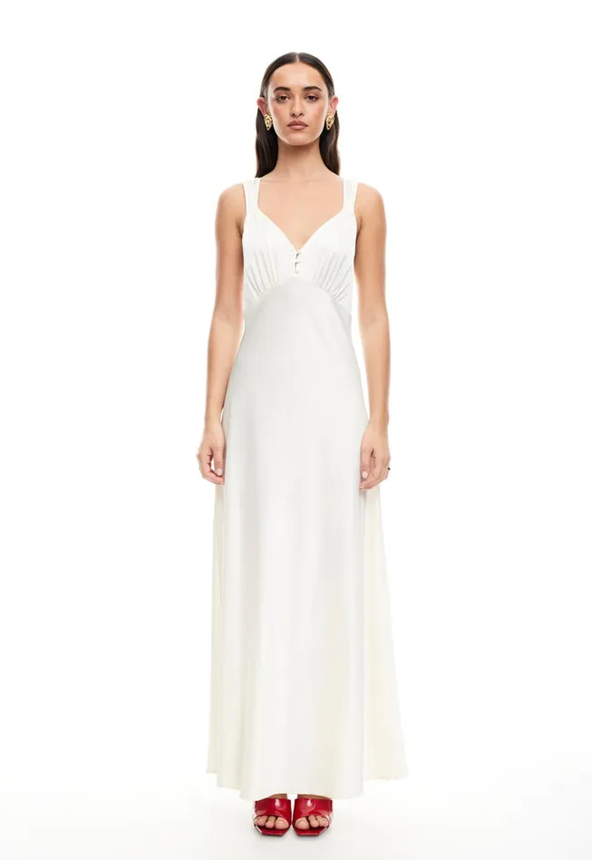 Women Lioness Fashion Dresses PRACTICAL MAGIC MAXI Cornsilk