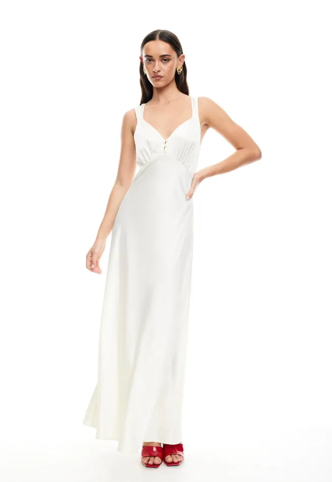 Women Lioness Fashion Dresses PRACTICAL MAGIC MAXI Cornsilk