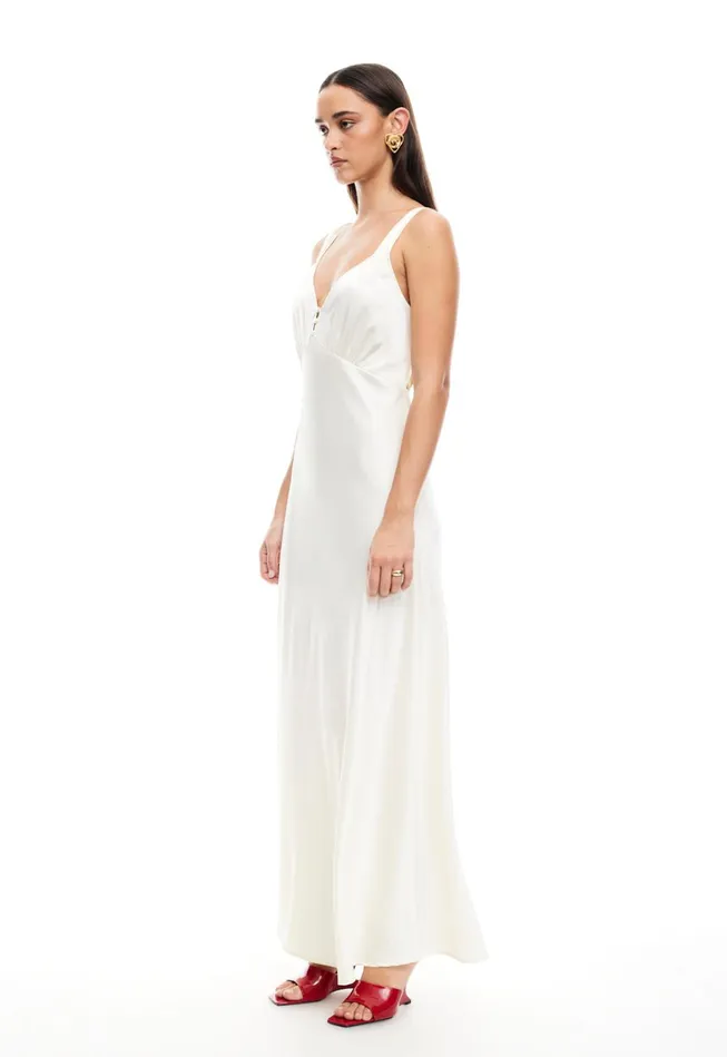 Women Lioness Fashion Dresses PRACTICAL MAGIC MAXI Cornsilk
