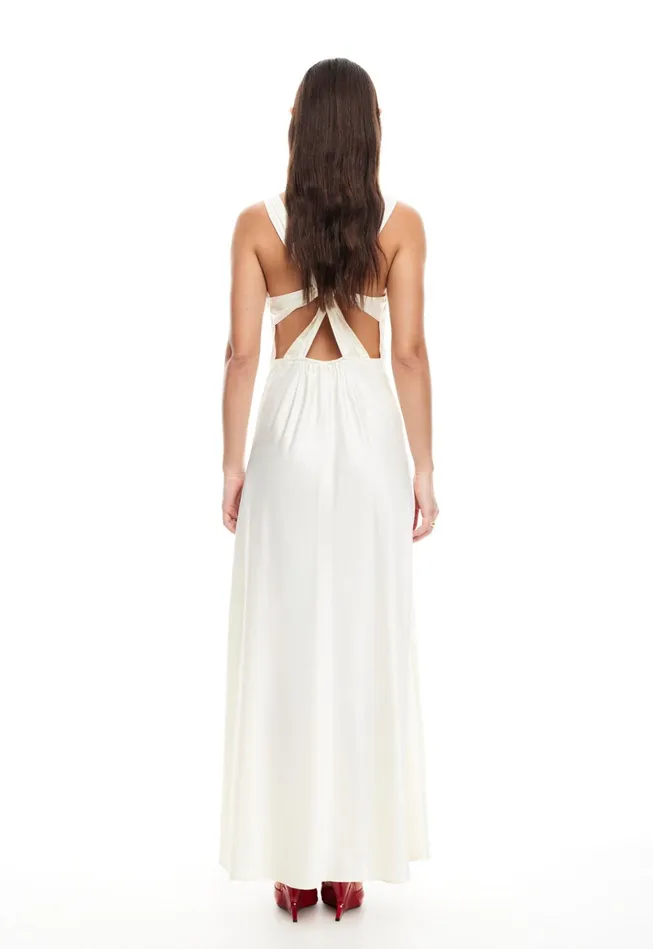 Women Lioness Fashion Dresses PRACTICAL MAGIC MAXI Cornsilk