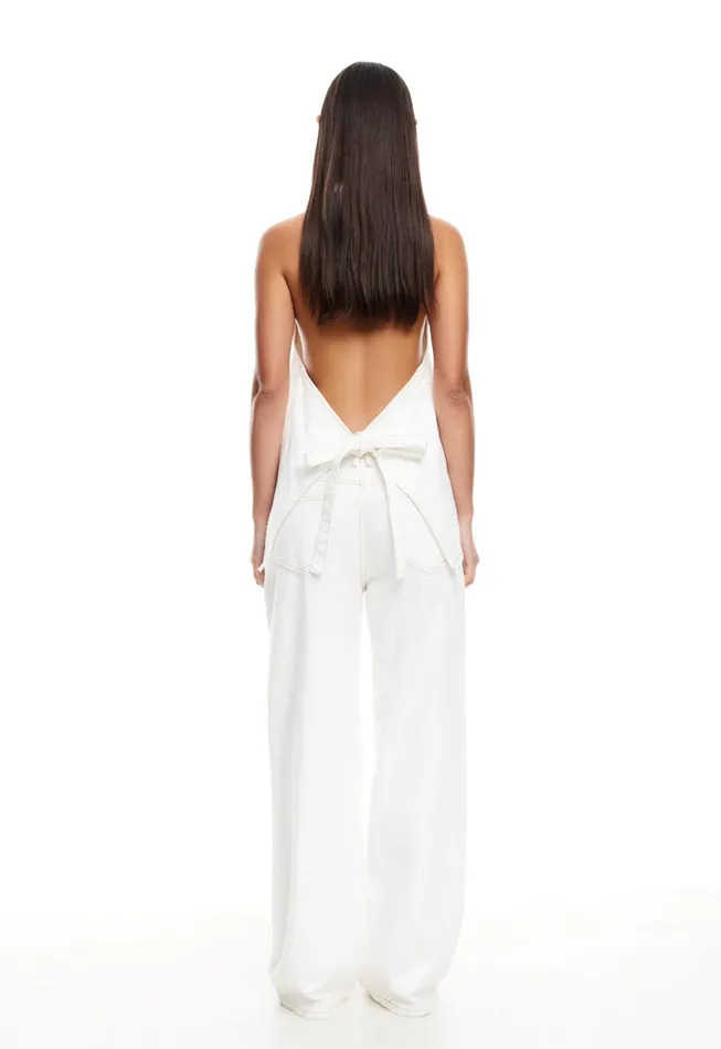 Women Lioness Fashion Pants TOP MODEL JEAN Porcelain