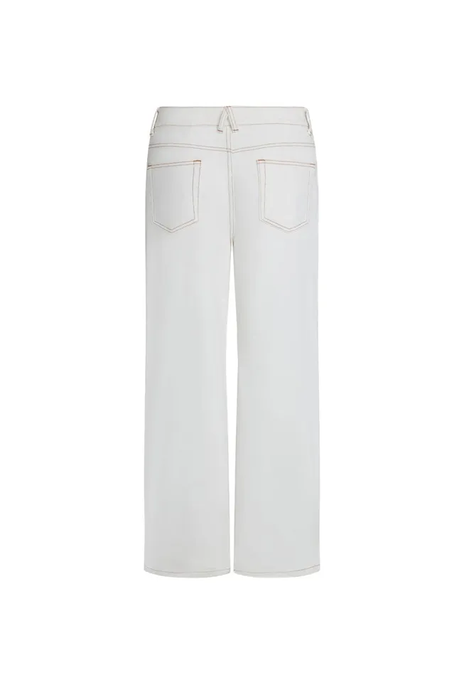 Women Lioness Fashion Pants TOP MODEL JEAN Porcelain