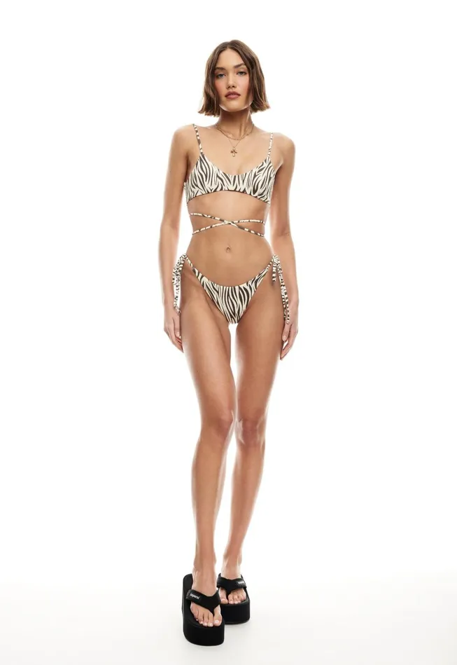 Women Lioness Fashion Sets RIO TIE BOTTOM Zebra