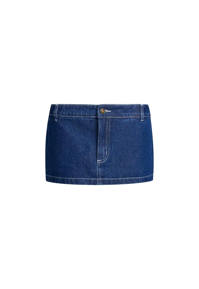 Women Lioness Fashion Shorts RHODE MINI Blue Denim