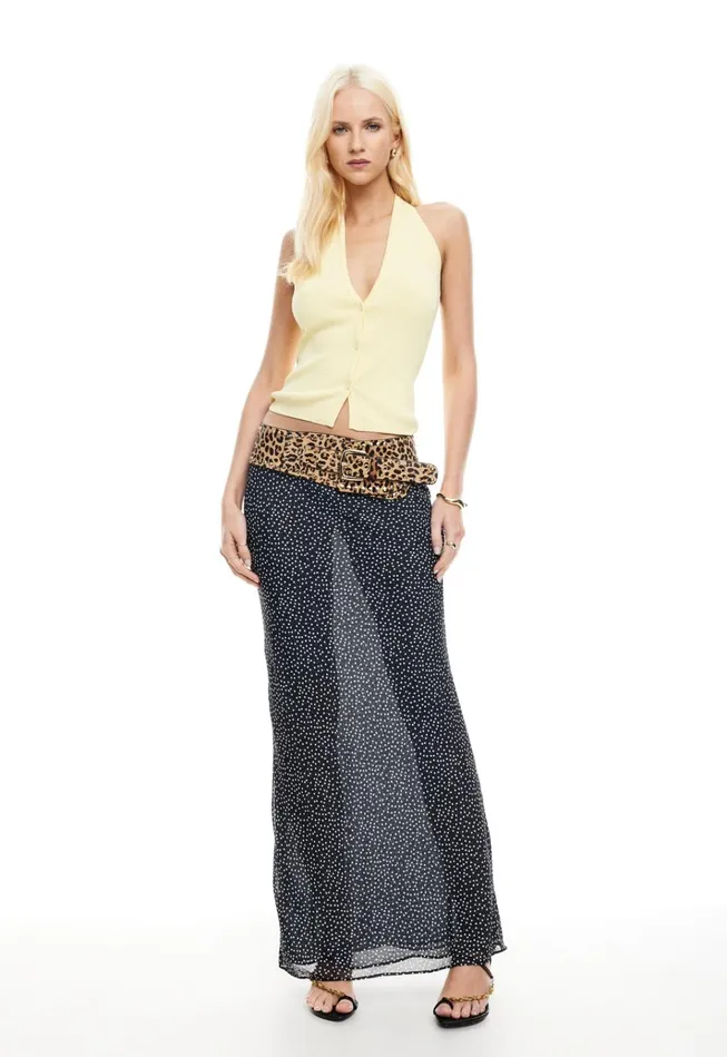 Women Lioness Fashion Skirts ENDLESS MAXI SKIRT Onyx Polka