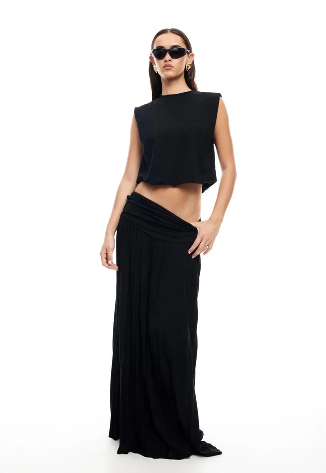 Women Lioness Fashion Skirts FIELD OF DREAMS MAXI SKIRT Onyx