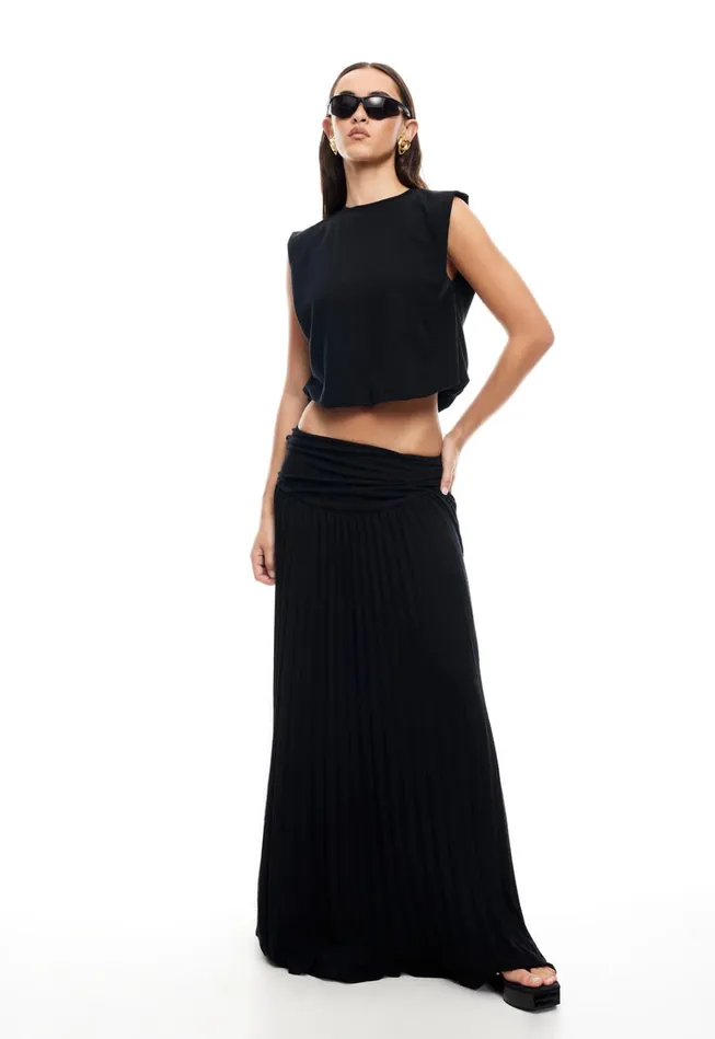Women Lioness Fashion Skirts FIELD OF DREAMS MAXI SKIRT Onyx