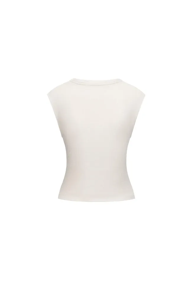 Women Lioness Fashion Swim MOSS TIE TOP Porcelain