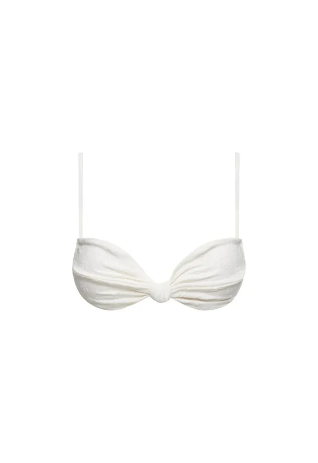 Women Lioness Fashion Swim NAOMI KNOT TOP Porcelain