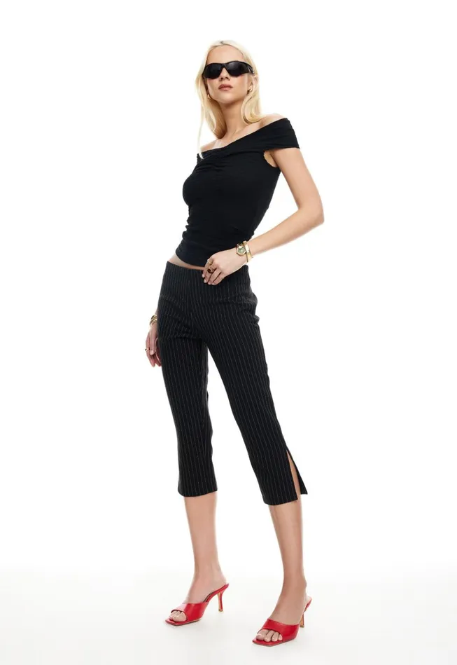 Women Lioness Fashion Tops CRUE OFF SHOULDER TOP Onyx
