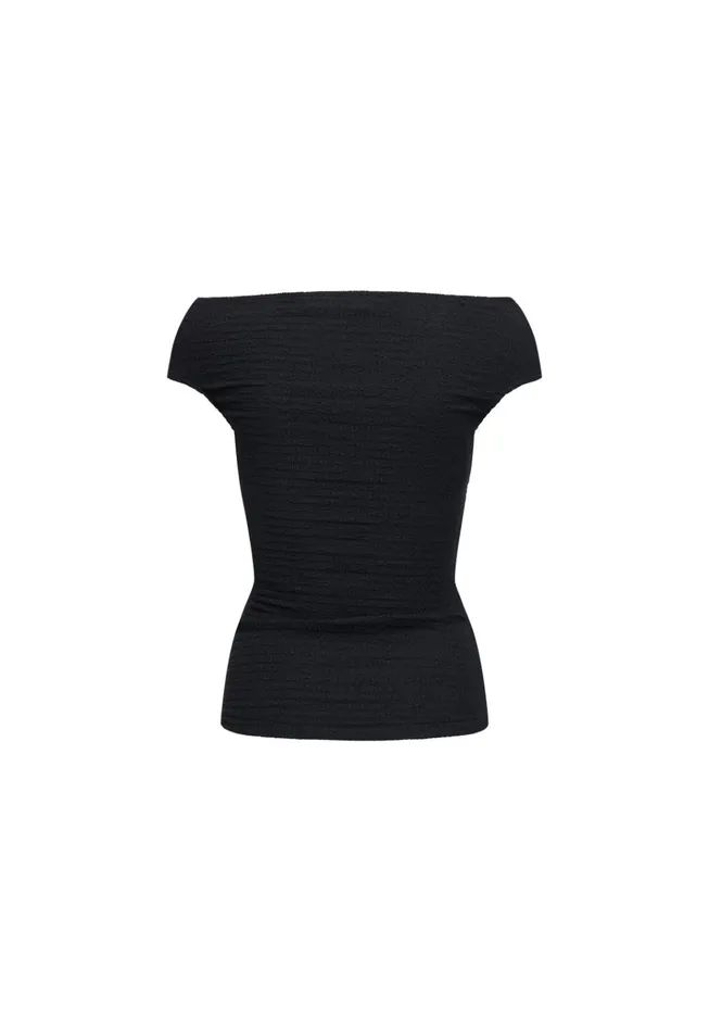 Women Lioness Fashion Tops CRUE OFF SHOULDER TOP Onyx Women Lioness Fashion Tops CRUE OFF SHOULDER TOP Onyx