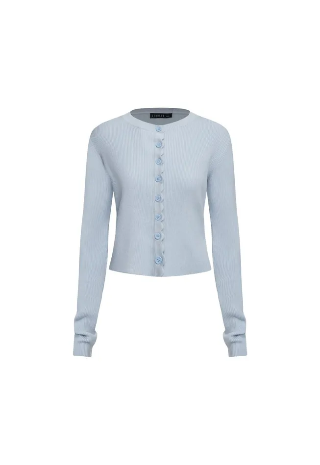 Women Lioness Fashion Tops DOLLHOUSE KNIT TOP Soft Blue Women Lioness Fashion Tops DOLLHOUSE KNIT TOP Soft Blue