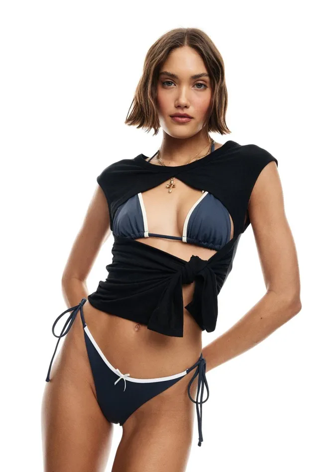 Women Lioness Fashion Tops GISELE TIE TOP Mineral
