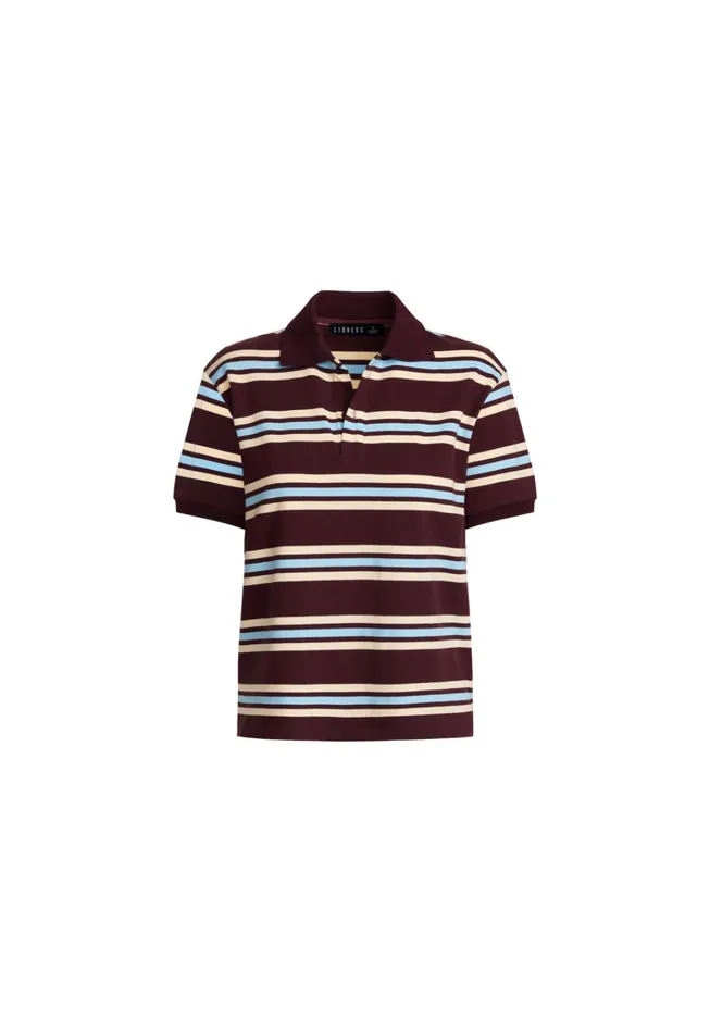 Women Lioness Fashion Tops LEISURE POLO Chocolate Multi