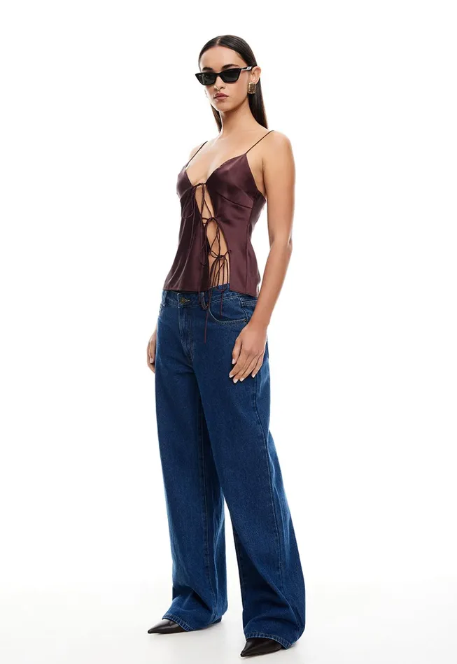 Women Lioness Fashion Tops MARIAH CAMI Garnet