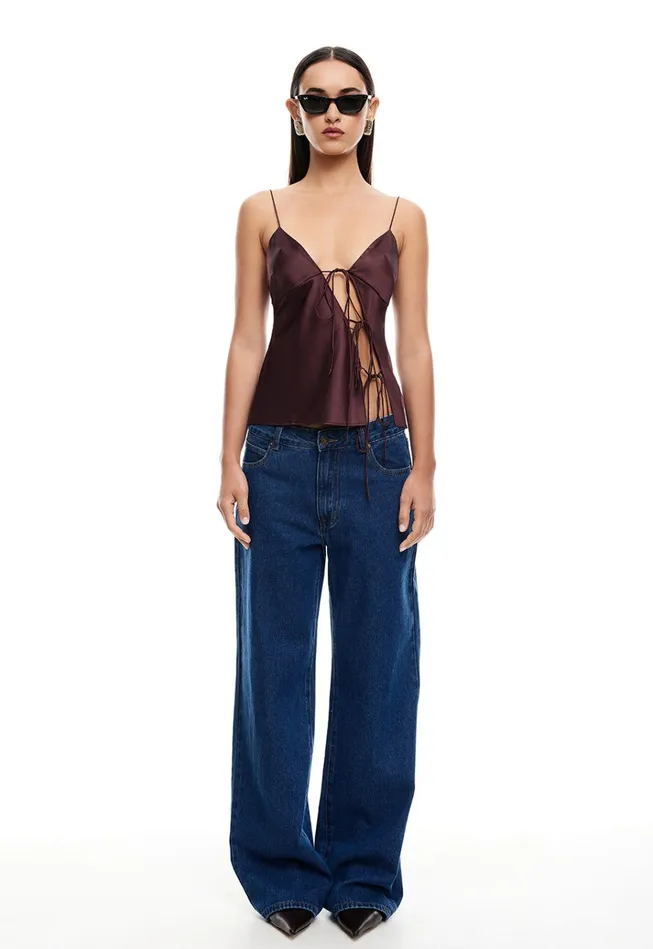 Women Lioness Fashion Tops MARIAH CAMI Garnet