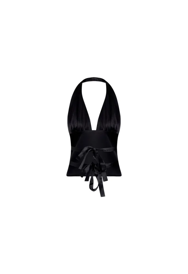 Women Lioness Fashion Tops OPULENCE HALTER TOP Onyx Women Lioness Fashion Tops OPULENCE HALTER TOP Onyx