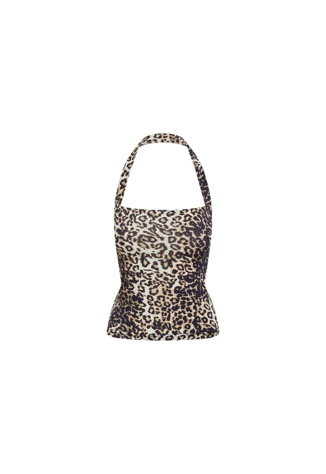 Women Lioness Fashion Tops ROUJE HALTER TOP Leopard Fade Women Lioness Fashion Tops ROUJE HALTER TOP Leopard Fade