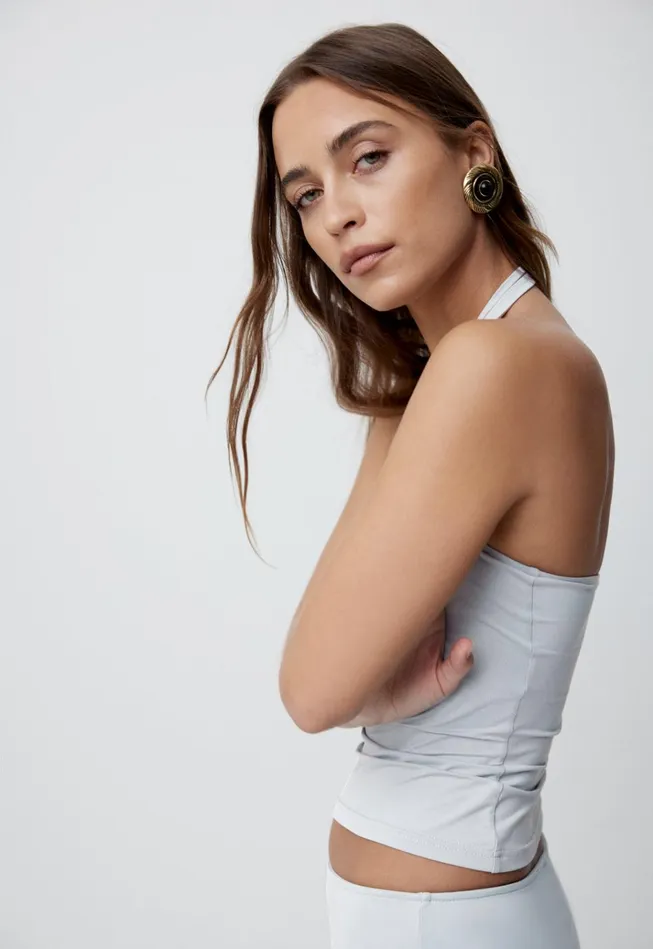Women Lioness Fashion Tops ROUJE HALTER TOP Smoke Women Lioness Fashion Tops ROUJE HALTER TOP Smoke