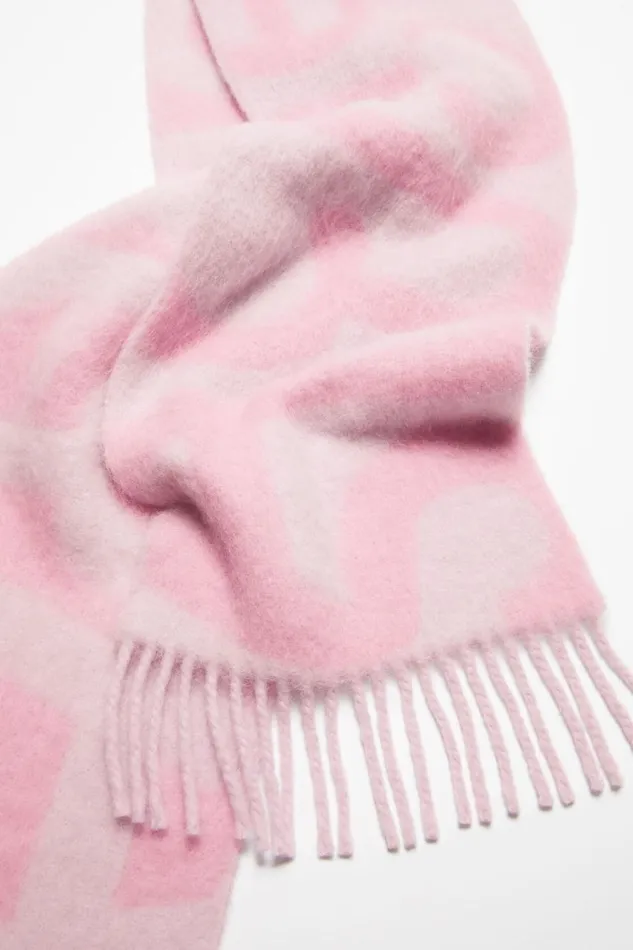 Women Logo Scarf Pink Acne Studios Scarves
