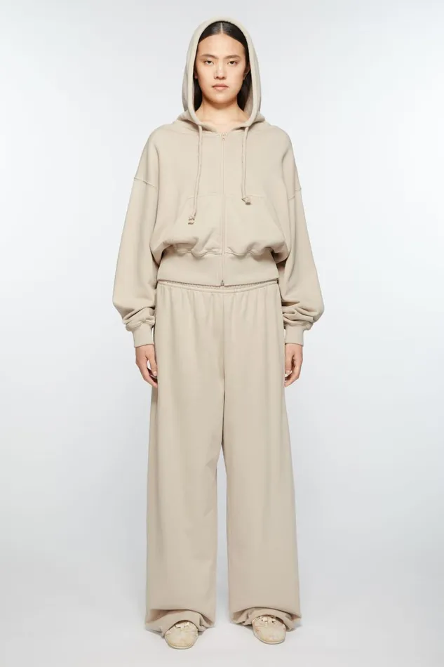 Women Logo Sweatpants Faded Grey Acne Studios Trousers