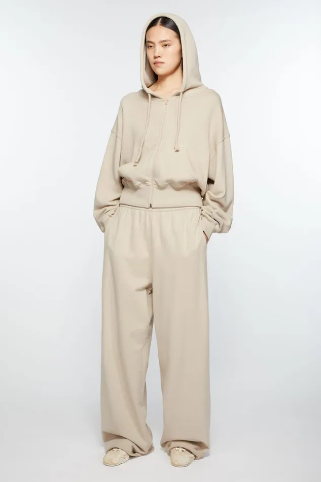 Women Logo Sweatpants Faded Grey Acne Studios Trousers