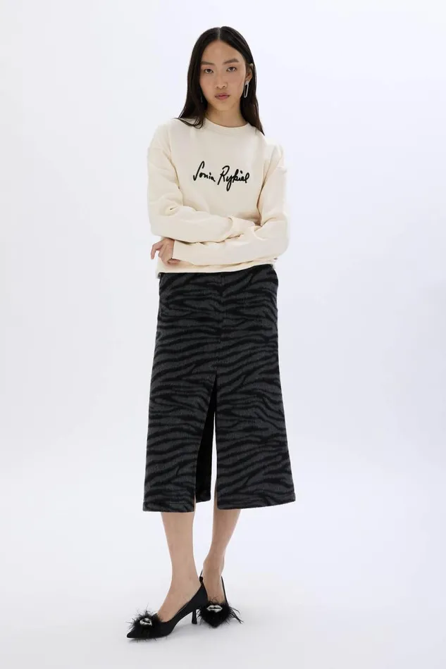 Women Longsleeved Sweatshirt Cream Beige Sonia Rykiel Sweatshirts