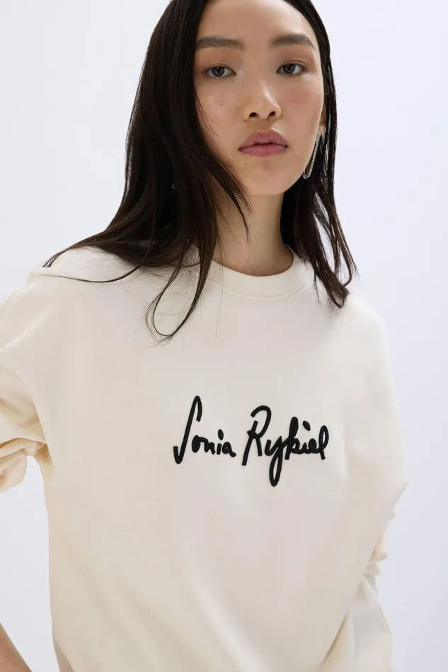 Women Longsleeved Sweatshirt Cream Beige Sonia Rykiel Sweatshirts